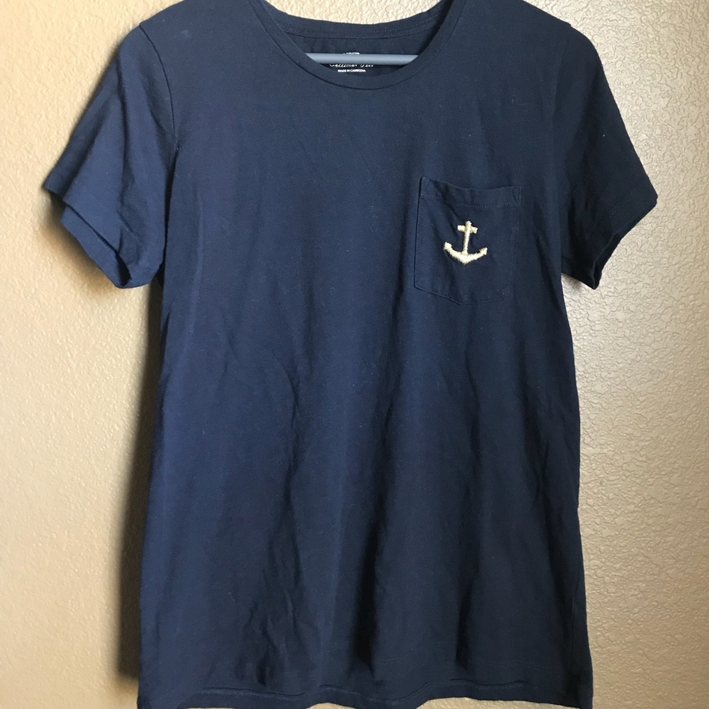 J.Crew Collectors Tee with Anchor Pocket